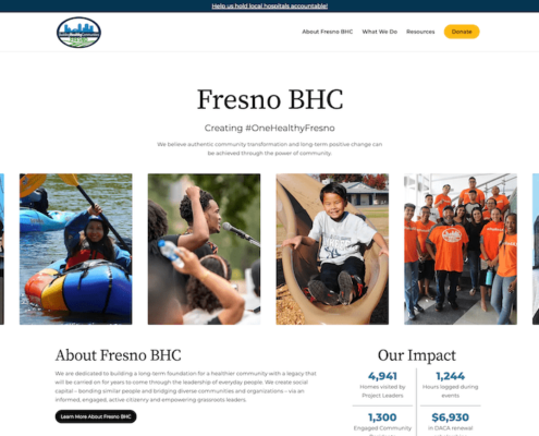 Fresno Building Healthy Communities New Website Preview Image