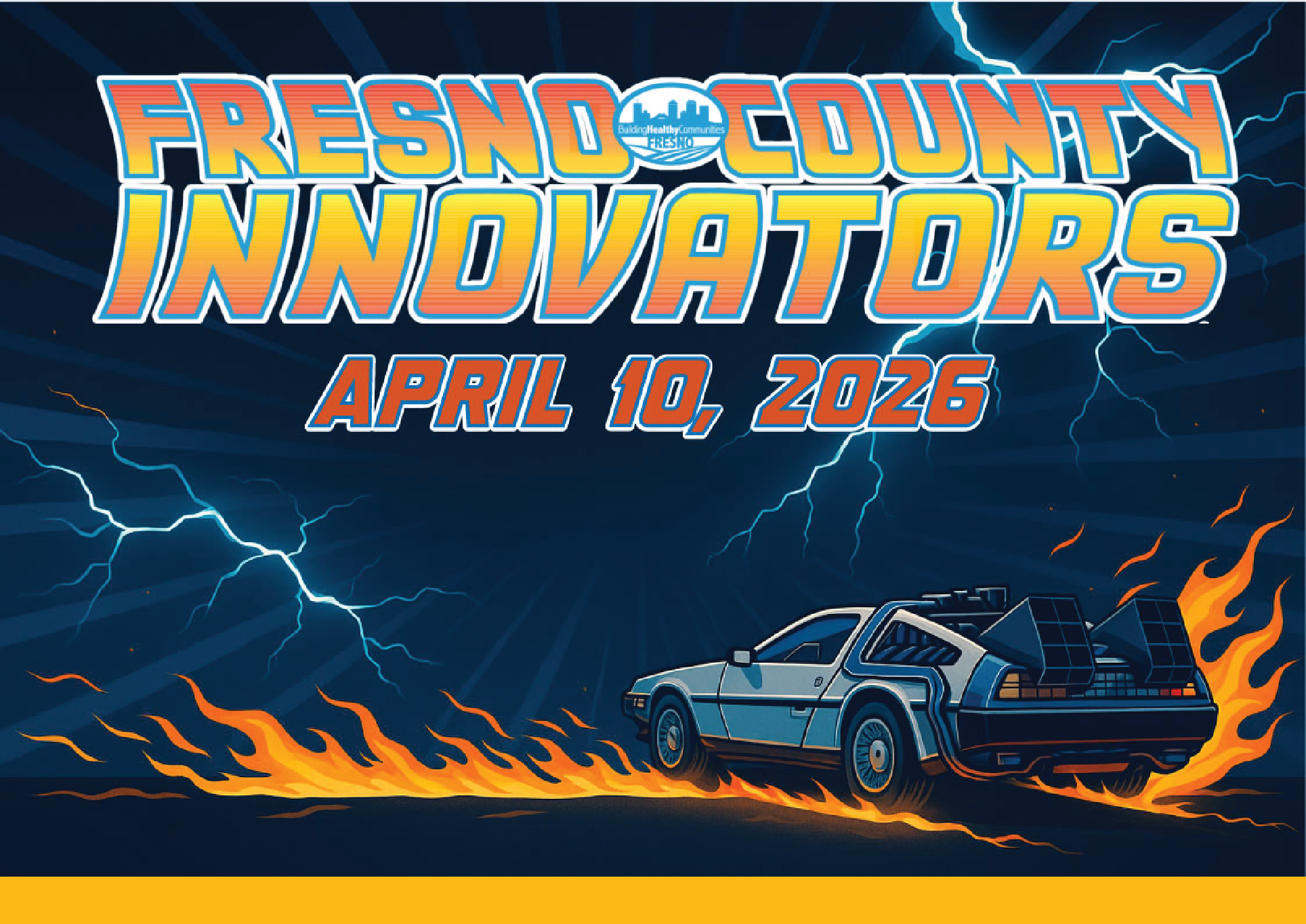 Event banner and logo that reads, "Fresno County Innovators. April 10, 2026."